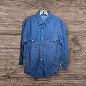 Wrangler Men's vintage cowboy cut  Button Down Shirt